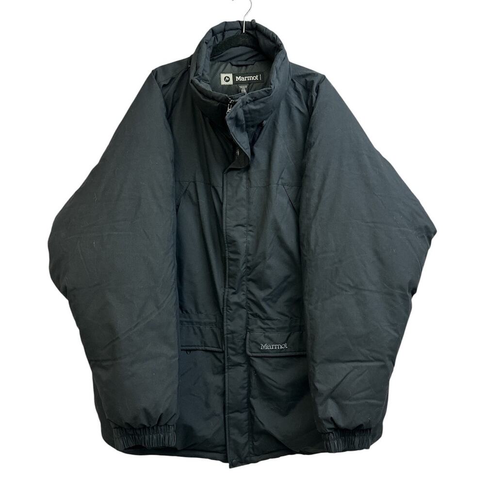 Marmot Yukon Parka Black Puffer Coat Goose Down Classic Coat Men's XXXL NEW*
